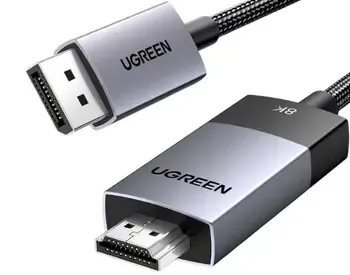 Georgian Ugreen Hdmi კაბელი 8K DisplayPort To Hdmi 2m 80397 გამოირჩევა მაღალი ხარისხით და პრემიუმ კლ თბილისი