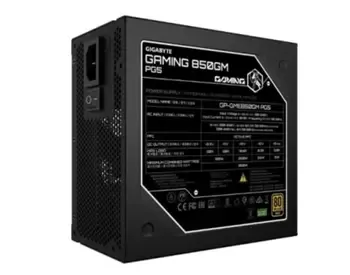 Gigabyte Gaming GP-Gme850Gm PG5 არის 850W სიმძლავრის, მაღალი ეფექტურობის კვების ბლოკი თბილისი