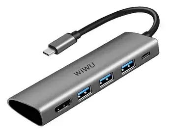 WiWU Alpha 531H Grey არის მრავალფუნქციური USB ჰაბი თბილისი