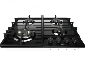 The Haier HHQ-G64Caqb gas hob features an elegant black design and high quality. Tbilisi - photo 3