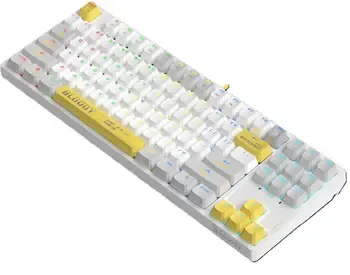 A4Tech Bloody S87 RGB Mechanical Keyboard Energy White არის პროფესიონალური გეიმინგ კლავიატურა თბილისი