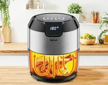 Tefal Ey401D15 აეროგრილი გამოირჩევა სენსორული კონტროლით და 8 პროგრამით, რომელიც უმარტივებს საკვების თბილისი