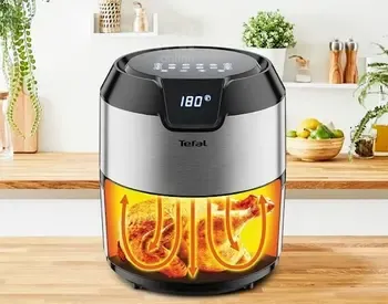 Tefal Ey401D15 აეროგრილი გამოირჩევა სენსორული კონტროლით და 8 პროგრამით, რომელიც უმარტივებს საკვების თბილისი - photo 3