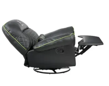 Vertex Throne Gaming Sofa Black/Green PVC წარმოადგენს თანამედროვე და კომფორტულ გეიმერულ სავარძელს თბილისი