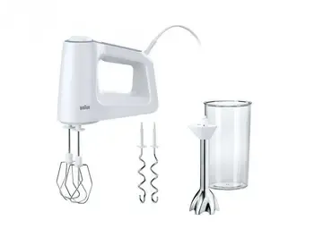 Მიქსერი Braun Hm3107Wh ხელის ტიპის საყოფაცხოვრებო აპარატია, რომლის სიმძლავრე 500 ვატს შეადგენს თბილისი - photo 1