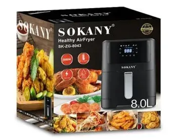 Sokany SK 8043 აეროგრილი არის შესანიშნავი არჩევანი თქვენი სამზარეულოსთვის. 8 ლიტრიანი ტევადობით, თბილისი