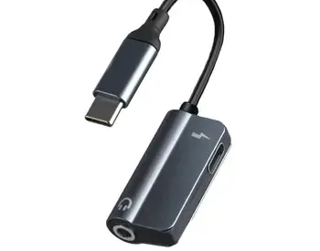 OTG ადაპტერი (Type-C to 3.5mm Jack + Type-C) თბილისი