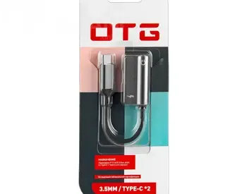 OTG ადაპტერი (Type-C to 3.5mm Jack + Type-C) თბილისი - photo 2