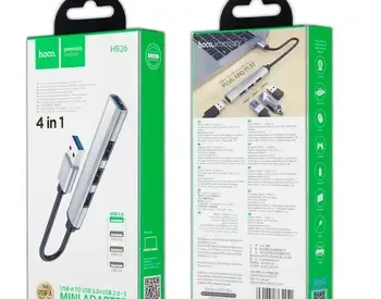 USB ჰაბი Hoco Hb26 4-1-ში თბილისი
