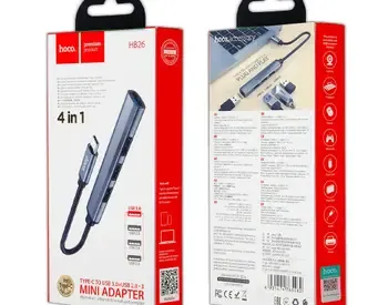 USB-C ჰაბი Hoco Hb26 4-1-ში თბილისი