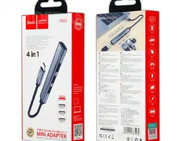USB-C ჰაბი Hoco Hb26 4-1-ში თბილისი - photo 2