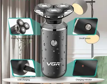 VGR V-317 არის მრავალფუნქციური წვერსაპარსი, რომელიც გამოირჩევა თანამედროვე დიზაინით და მაღალი ხარისხ თბილისი