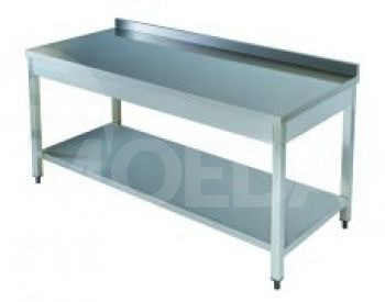 Table with stainless steel shelf 120*60 T1200S Tbilisi - photo 1