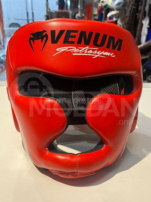 Кожаный боксерский шлем VENUM Тбилиси - изображение 1