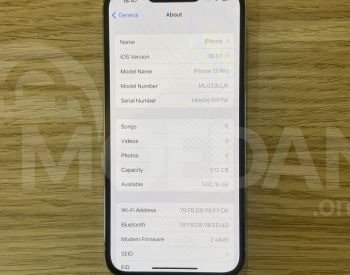 iPhone 13 pro 512 GB თბილისი - photo 2