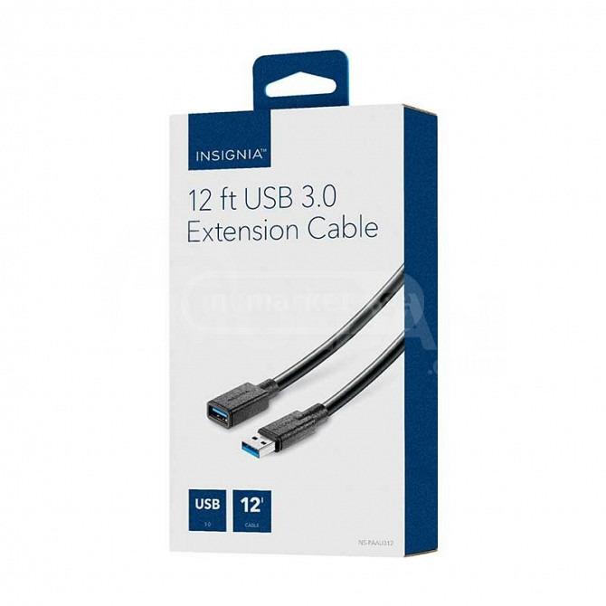 12-футовый удлинительный кабель Insignia USB 3.0 Тбилиси - изображение 1