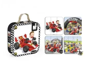 Ასაწყობი ფაზლი Janod J02884 Set of 4 Puzzles Car Gabina Form თბილისი - photo 1