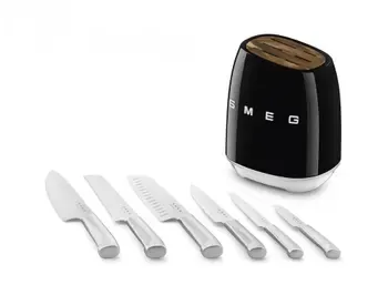 Დანების ნაკრები Smeg Kbsf02Bl, 5Pcs, Knife Set, Black თბილისი - photo 2