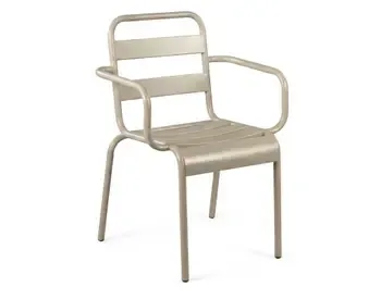 Სკამი Comfort Room D-18 Light Grey, Garden Chair, Grey თბილისი