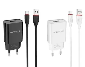 Მობილურის დამტენი Borofone Ba20A Sharp single port charger s თბილისი