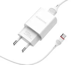 Მობილურის დამტენი Borofone Ba20A Sharp single port charger s თბილისი