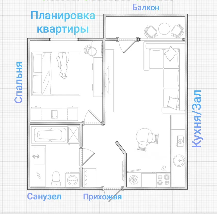Сдам 2-комн. квартиру на сутки в Батуми  45м² 6/8 эт. Батуми - изображение 12
