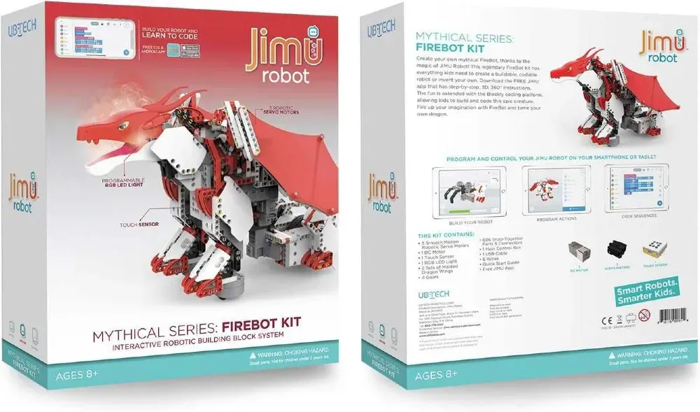 Ubtech Jimu FireBot Kit – პროგრამირებადი დრაკონის რობოტი თბილისი - photo 6