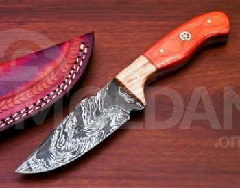 Охотничий нож ручной работы из дамаска Handmade Damascus Hunti Тбилиси - изображение 1