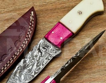 Охотничий нож ручной работы из дамаска Handmade Damascus Hunti Тбилиси - изображение 1