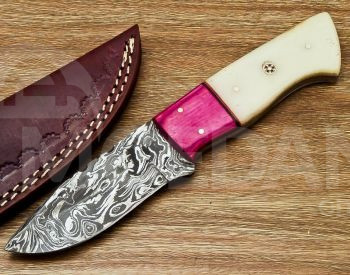 Охотничий нож ручной работы из дамаска Handmade Damascus Hunti Тбилиси - изображение 2