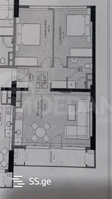 იყიდება 3 ოთახიანი ბინას 76მ² 17/20 სართ თბილისი - photo 3