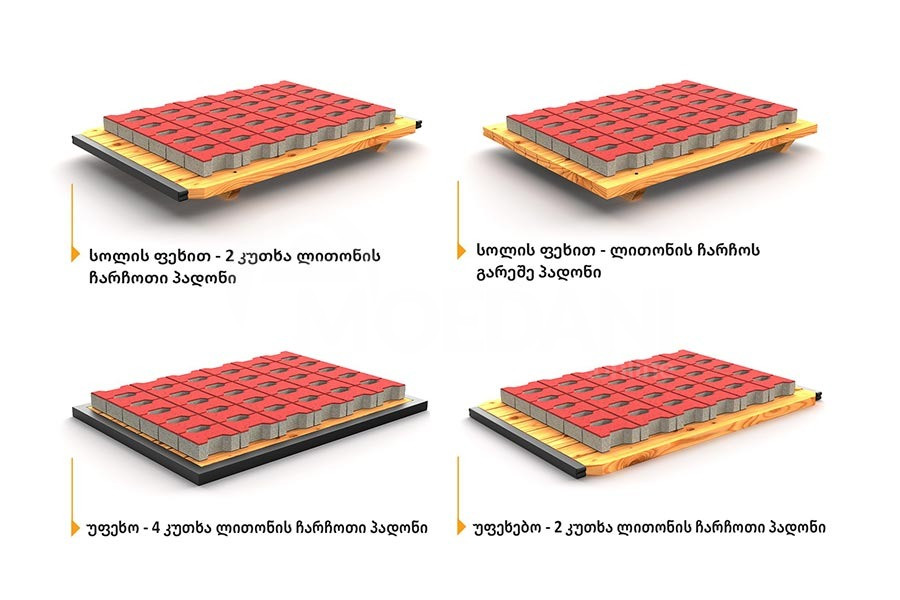 ბლოკის დანადგარის პადონი და პალეტი თბილისი - photo 4