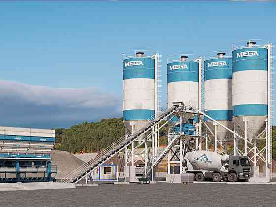 Ბეტონის ქარხანა 200 მ3 – Twin Shaft ტიპის ბეტონის ამრევით თბილისი