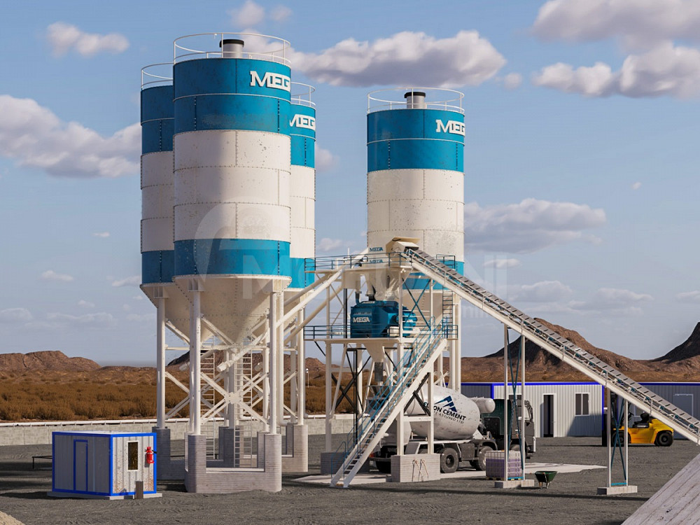 Concrete plant 200 m3 – Twin Shaft type concrete mixer Tbilisi - photo 3