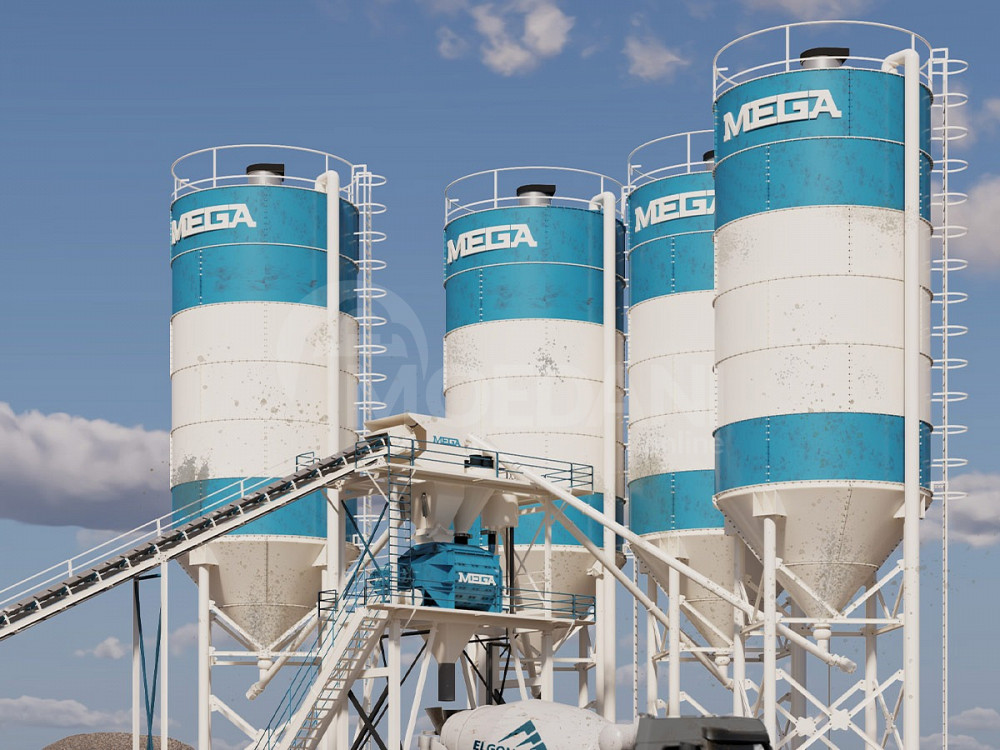 Concrete plant 200 m3 – Twin Shaft type concrete mixer Tbilisi - photo 2