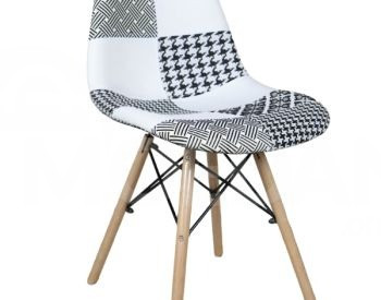 Стул в современном стиле с тканевой столешницей и деревянной ножкой Тбилиси - изображение 1