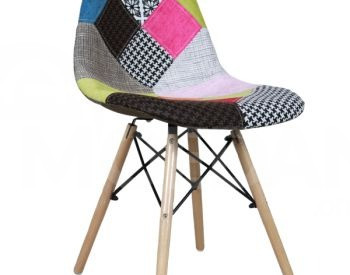 Стул в современном стиле с тканевой столешницей и деревянной ножкой Тбилиси - изображение 1