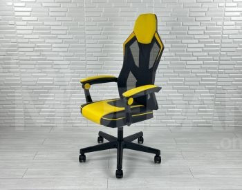 Геймерское кресло, модель f902, желтый Тбилиси - изображение 1