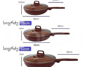 Bio granite pan set. Free delivery Tbilisi - photo 6