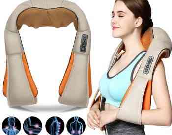 ზურგის და კისრის მასაჟორი უფასო massager of neck kneading მ თბილისი