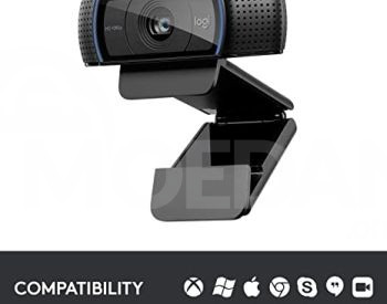 ✅ახალი✅Logitech C920x HD Pro Webcam, Full HD 1080p/30fps ✅ თბილისი - photo 4