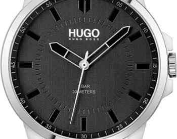 ✅HUGO #First Men's Quartz Stainless Steel and Leather Strap Tbilisi