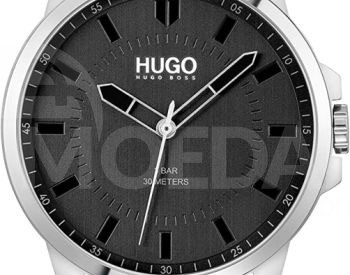 ✅HUGO #First Men's Quartz Stainless Steel and Leather Strap Tbilisi - photo 2