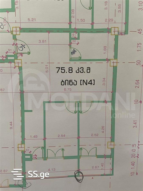 Продам 3-комн. квартиру 75м² 11/15 эт. Тбилиси - изображение 1