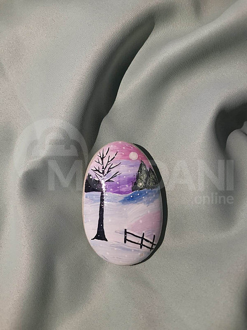 მოხატული ზღვის ქვა თბილისი - photo 1