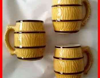 Пивные стаканы Кружки Бочки Керамические Чешская Чехословакия Тбилиси