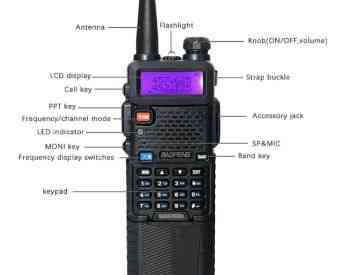 BAOFENG UV 5R+ გაძლიერებული ვერსია 8w, 3800mAh თბილისი