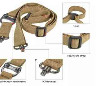 1 და 2 წერტილიანი შაშხანის/თოფის ტაქტიკური ღვედი თბილისი