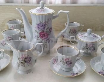 Антикварный кофейный сервиз, чашка, ламбак, чайник, молоко Тбилиси - изображение 1