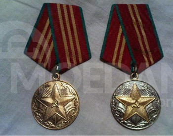 Soviet period militia medals badge Tbilisi - photo 1